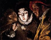 El Greco Allegory with a Boy Lighting a Candle in the Company of an Ape and a Fool china oil painting reproduction